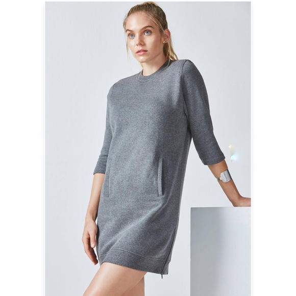 Fabletics Dresses & Skirts - Fabletics Elena Tunic Dress Charcoal Gray Size S